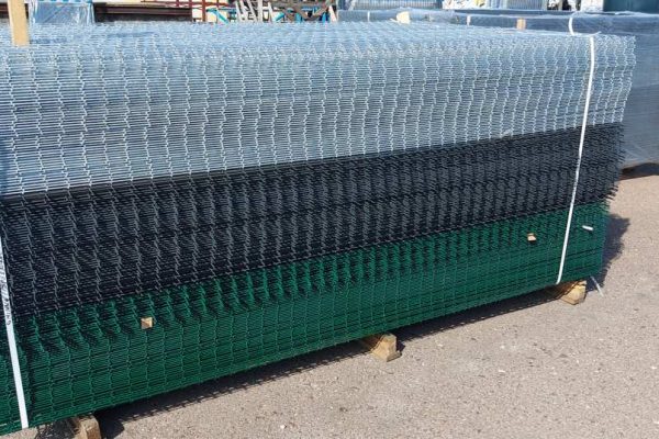 GS Pabianice ogrodzenia panel ogrodzeniowy slupek do panela ogrodzeniowego grafitowy zielony ocynk